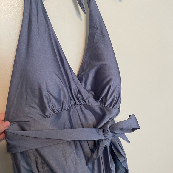 NWT Lesly V-Neck Halter Belt Plus Size One Piece Swimsuit | Size 3XL - Picture 5 of 8